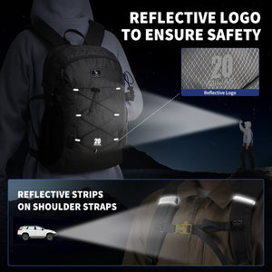 OIWAS-20L-Hiking-Backpack-Grey-Reflective-Strips