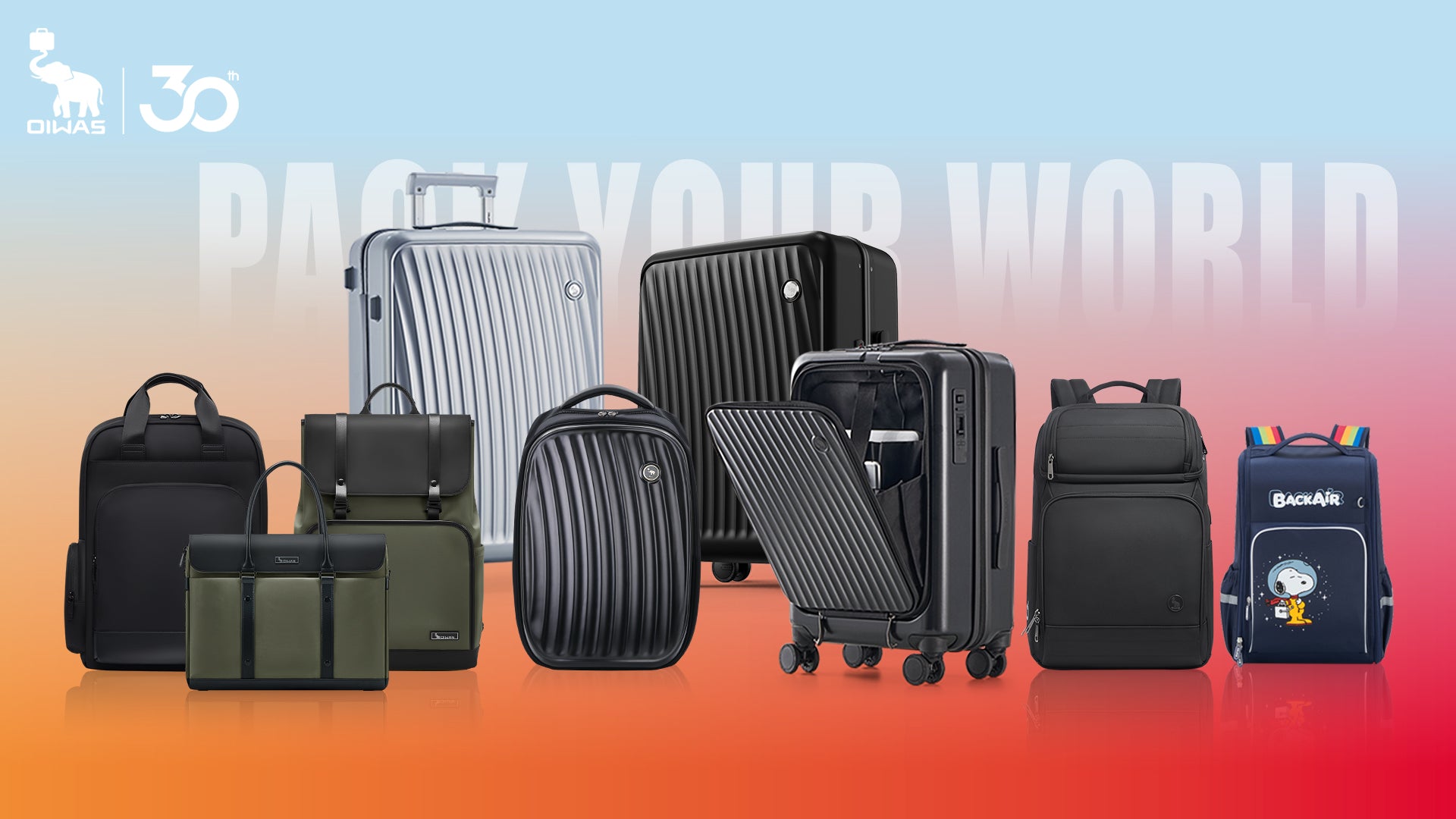 Since 1995, OIWAS has been committed to the research, manufacture, and sale of various luggage and backpack With a strong and efficient R&D team.