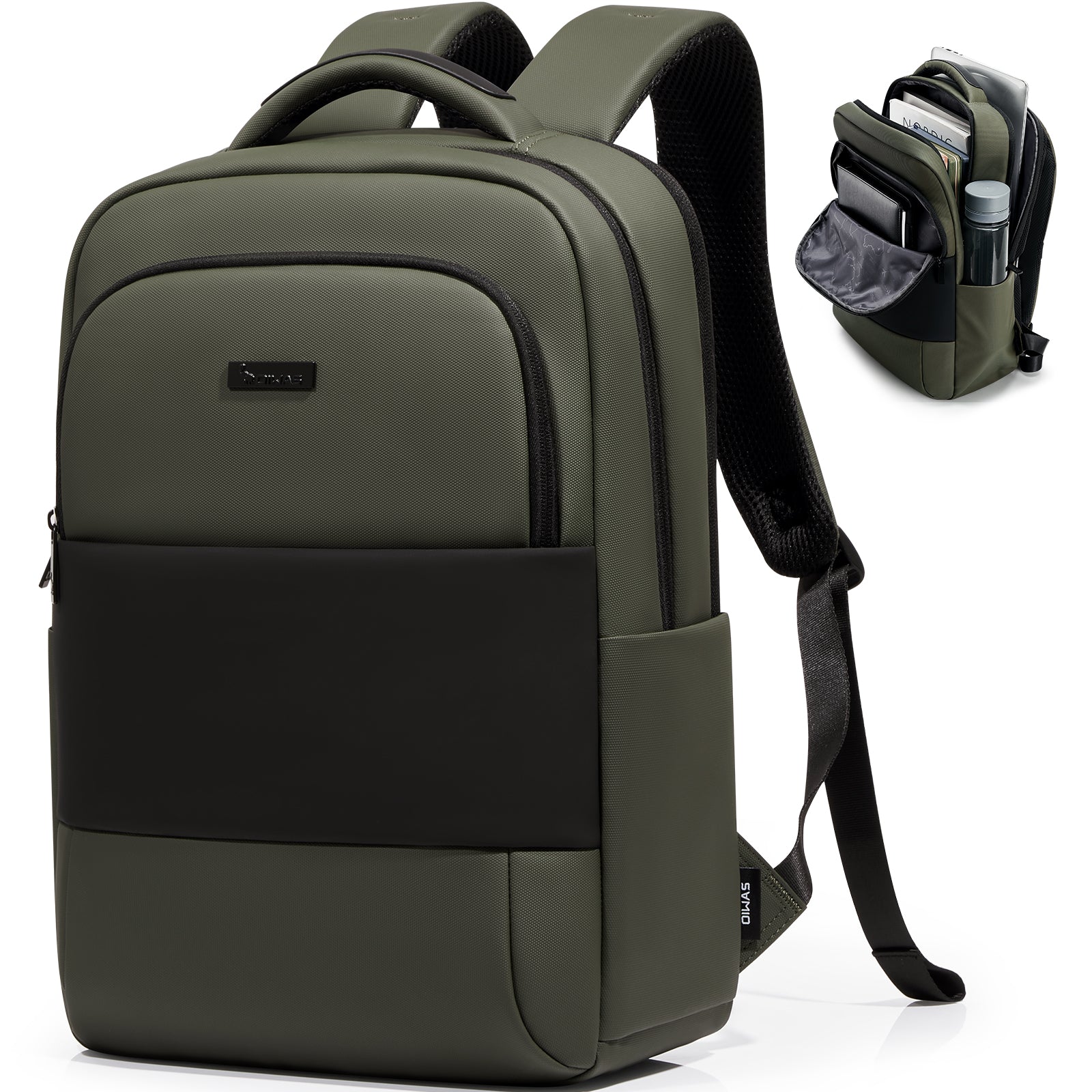 OIWAS-Business-Laptop-Backpack-Green