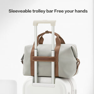 OIWAS City Wanderer grey travel bag worn crossbody in city street