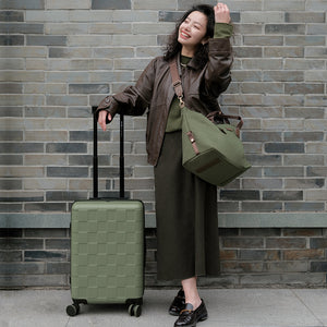 OIWAS CUBE 20" Carry On – Lightweight Polycarbonate Luggage with Iconic Design