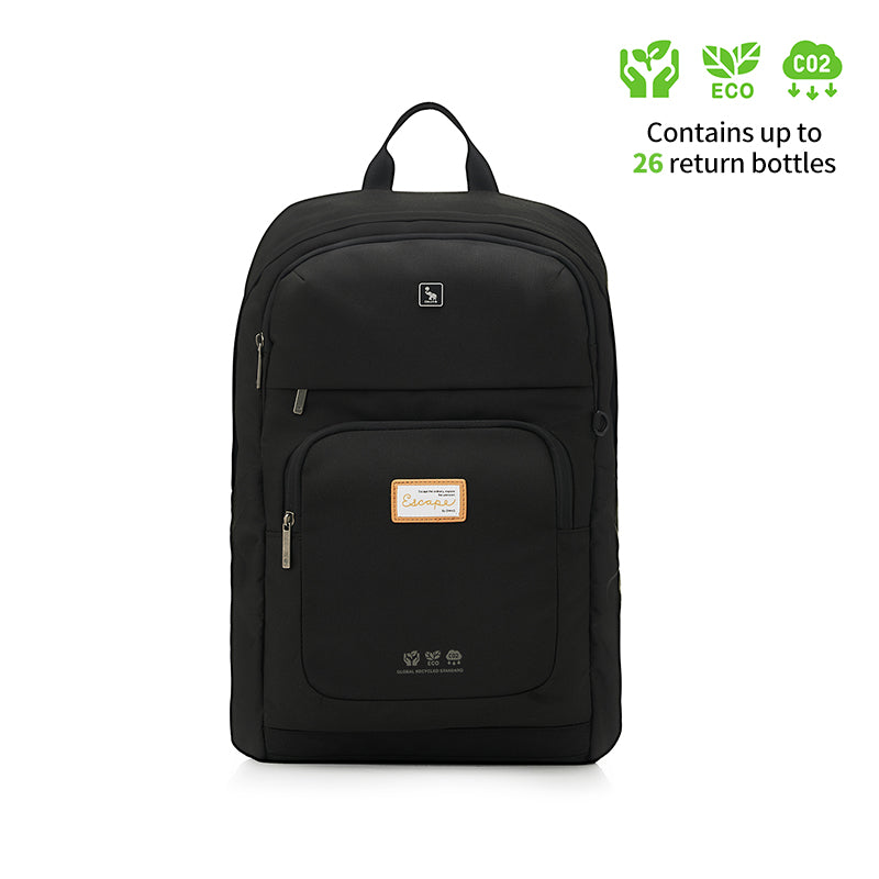 OIWAS-ESCAPE-14inch-Laptop-Backpack-for-Men-Black-Front