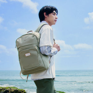 OIWAS-ESCAPE-14inch-Laptop-Backpack-for-Men-Green-Scene