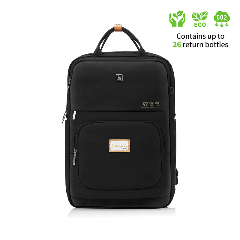 OIWAS-ESCAPE-14inch-Laptop-Backpack-for-Women-Black-Front