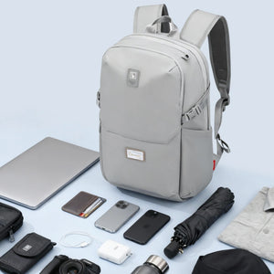OIWAS-ESCAPE-Collection-15.6"-Laptop-Backpack-Grey-Capacity
