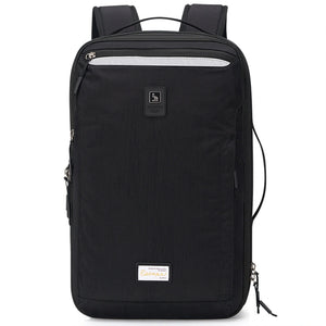 OIWAS-ESCAPE-Collection-Expandable-Laptop-Backpack-Black-Front