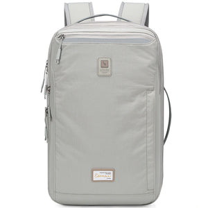 OIWAS-ESCAPE-Collection-Expandable-Laptop-Backpack-Grey-Front