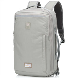 OIWAS-ESCAPE-Collection-Expandable-Laptop-Backpack-Grey-Left