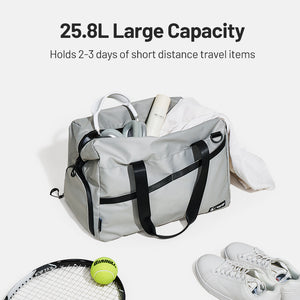 Sustainable carry on gym bag made from 100% recycled plastic bottles