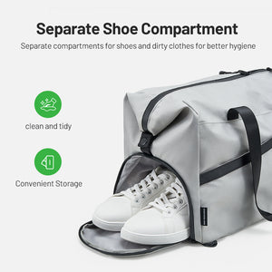 Sustainable carry on gym bag made from 100% recycled plastic bottles