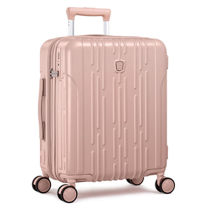OIWAS pink expandable carry-on luggage with soft-touch anti-scratch finish—lightweight, airline-approved, and perfect for stylish travelers who love bold color and smart functionality.