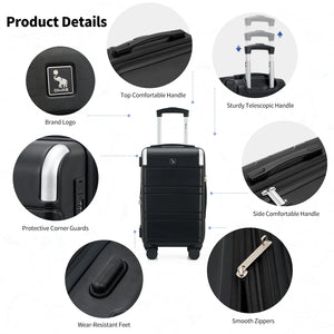 OIWAS carry-on luggage multifunctional detail