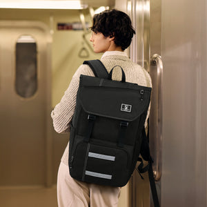OIWAS-Flap-Laptop-Backpack-Black-Scene
