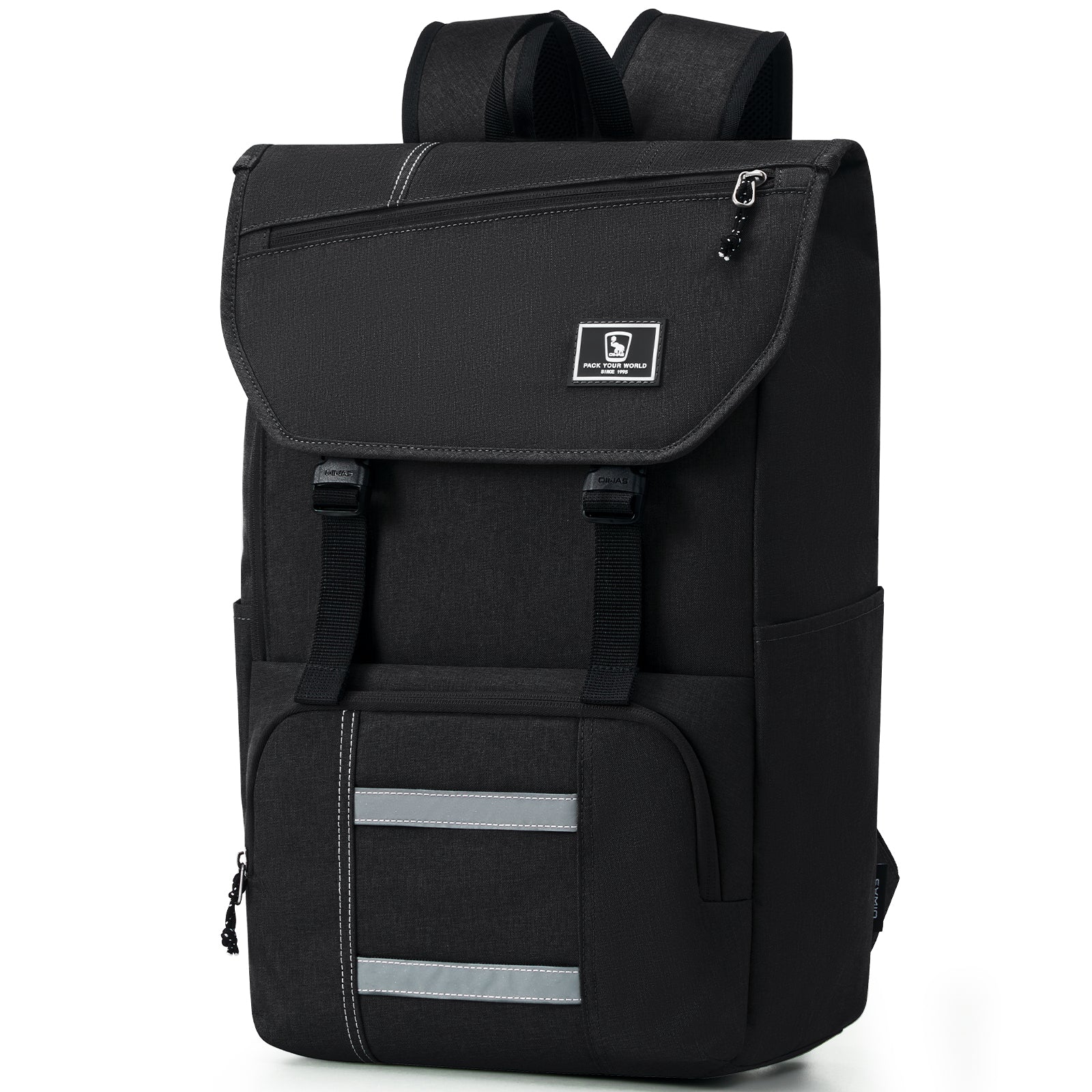 OIWAS-Flap-Laptop-Backpack-Black