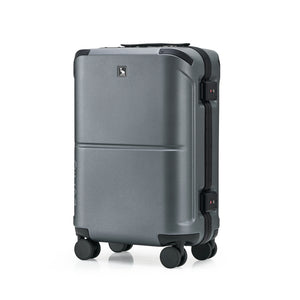 OIWAS Horizon X Series aluminum frame carry-on luggage in matte black, featuring aircraft-grade aluminum frame and premium finish for business and frequent travelers