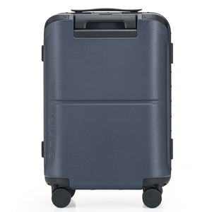 OIWAS Horizon X Series aluminum frame carry-on luggage in matte black, featuring aircraft-grade aluminum frame and premium finish for business and frequent travelers