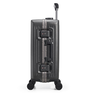 OIWAS-PIONEER-Front-Opening-CarryOn-Grey-Side