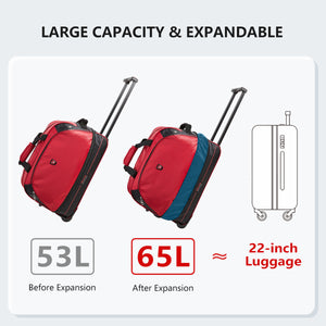 OIWAS-Rolling-Duffle-Bag-Red-Expandable