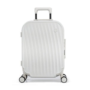 OIWAS-SMOOTH-Aluminum-Frame-CarryOn-White-Front