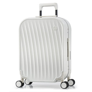 OIWAS-SMOOTH-Aluminum-Frame-CarryOn-White-Left