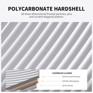 OIWAS SMOOTH Series Front Opening 20”Carry On Luggage: made with high-quality polycarbonate hardshell, 3D frosted particles, plus anti-scratch diagonal pattern