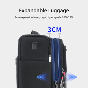 OIWAS-TREK-Expandable-Suitcase-3CM-Expansion