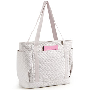 OIWAS large tote bag with 12 pockets holding laptop and gym gear