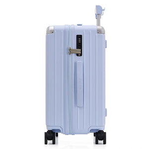 OIWAS Trunk Suitcase side profile view hardshell luggage with TSA lock