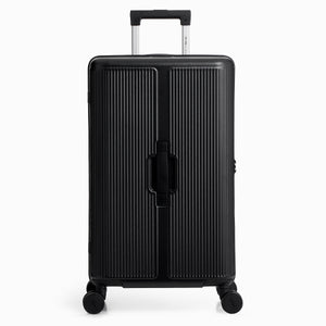 OIWAS-Trunk-Travel-Luggage-Black-Front