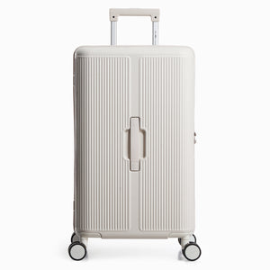 OIWAS-Trunk-Travel-Luggage-White-Front