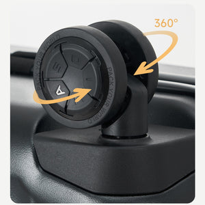 OIWAS SMOOTH Series Front Opening 18" Carry On Luggage: made with high-quality hinomoto quiet wheels, noise reduction of 20 dB compared to ordinary wheels