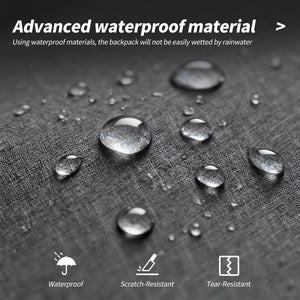 OIWAS 17" business laptop backpack with USB charger, water-resistant fabric, and secure anti-theft pocket for commuters.