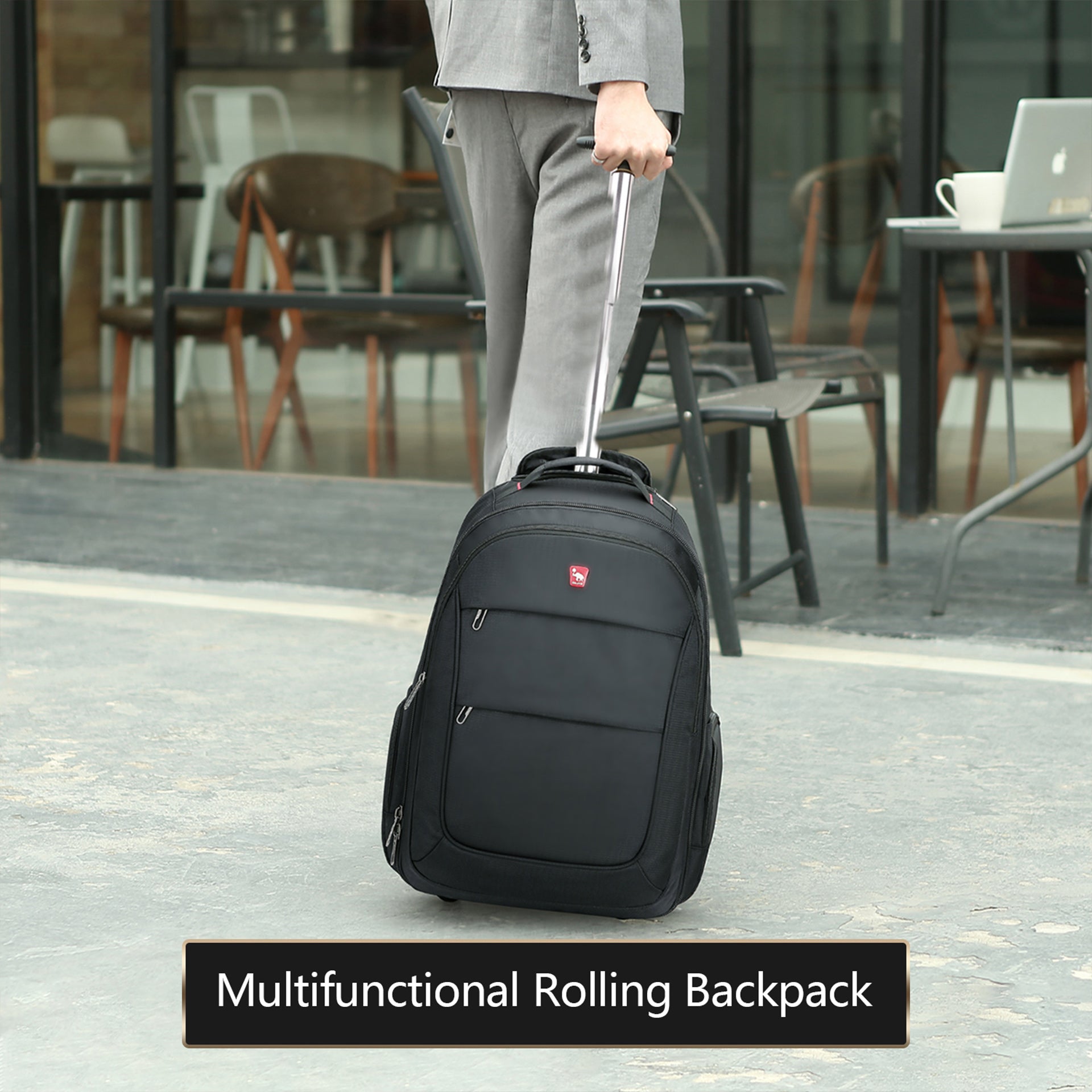 15.6-Inch Laptop Wheeled Backpack for Men and Women, Travel Rolling Backpack OIWAS丨Pack Your World丨Bags, Backpack & Luggage