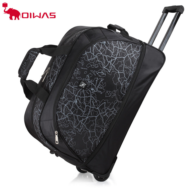 OIWAS Expandable Carry-On Rolling Duffle Bag with Wheels