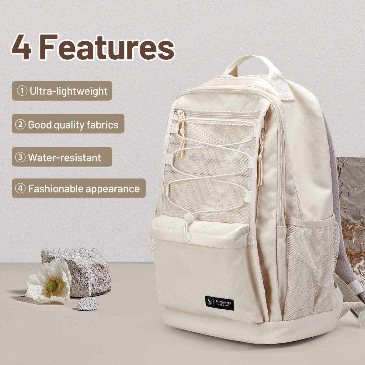 OIWAS Lightweight Casual Laptop Backpack