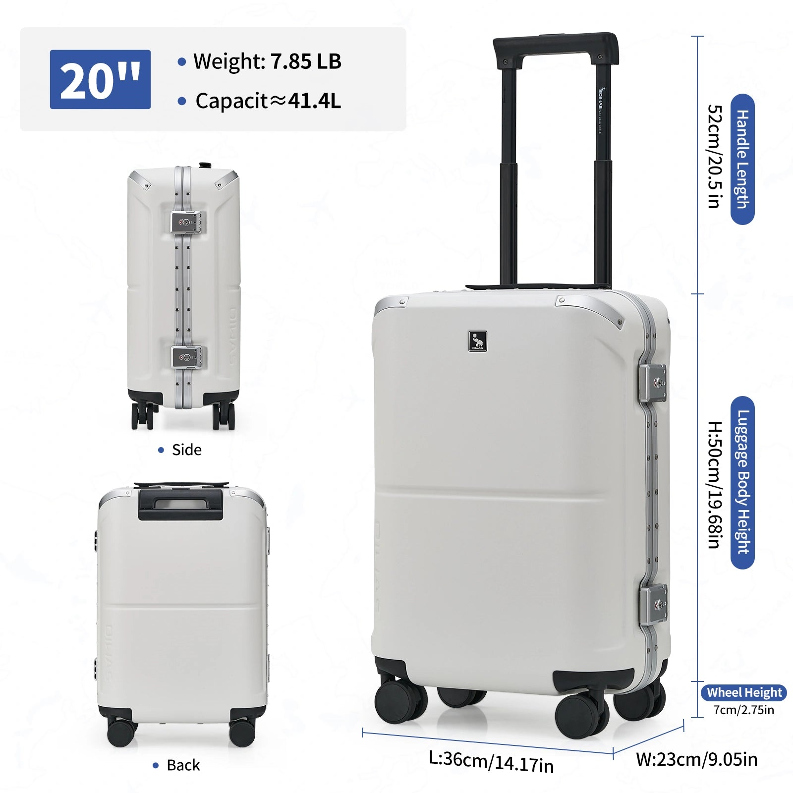 Toshihiro Takedaμ-DIMENSION　EL-A3004 OIWAS Horizon X Aluminum Frame Carry-On Luggage | 20