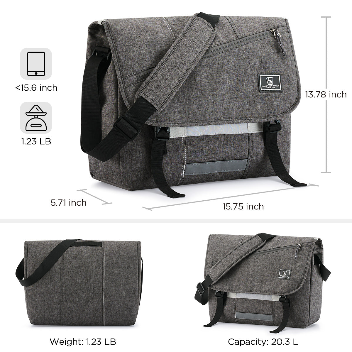 Men's messenger bag multi-color optional large-capacity fashion waterproof leisure bag OIWAS丨Pack Your World丨Bags, Backpack & Luggage