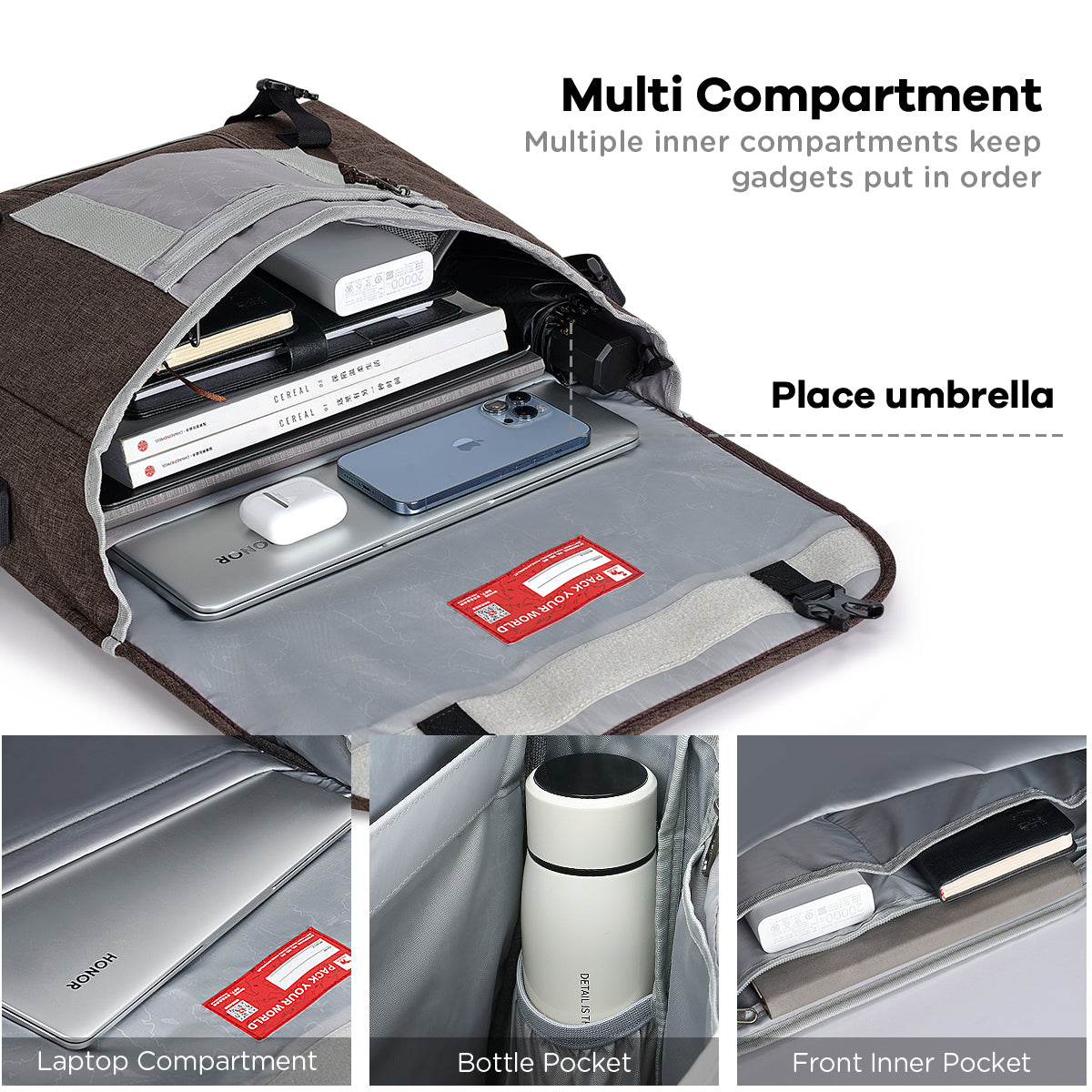 Men's messenger bag multi-color optional large-capacity fashion waterproof leisure bag OIWAS丨Pack Your World丨Bags, Backpack & Luggage