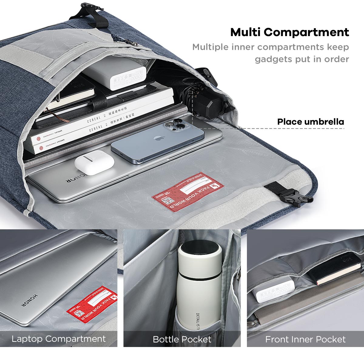 Men's messenger bag multi-color optional large-capacity fashion waterproof leisure bag OIWAS丨Pack Your World丨Bags, Backpack & Luggage