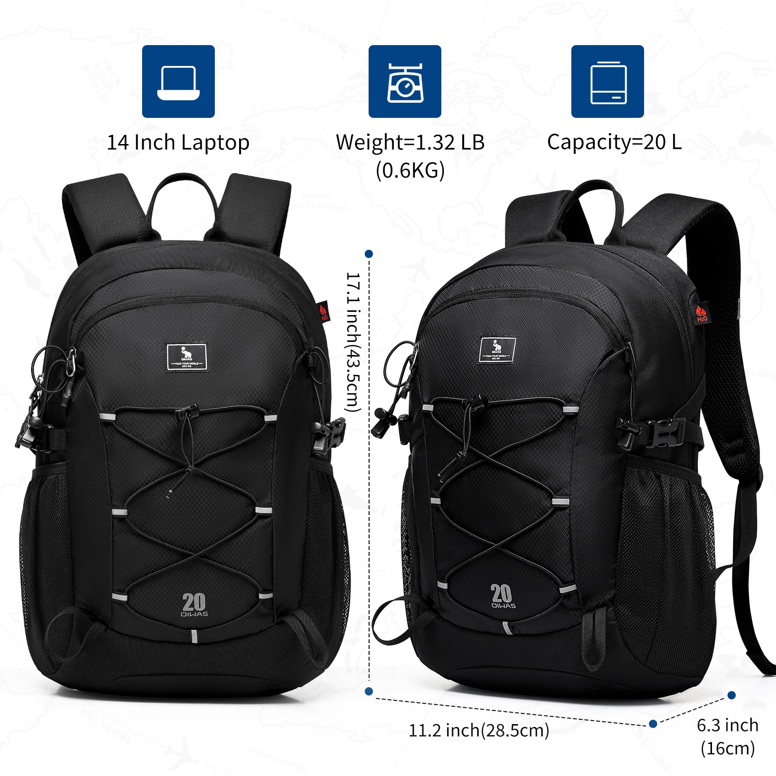 OIWAS-20L-Hiking-Backpack-Black-Size