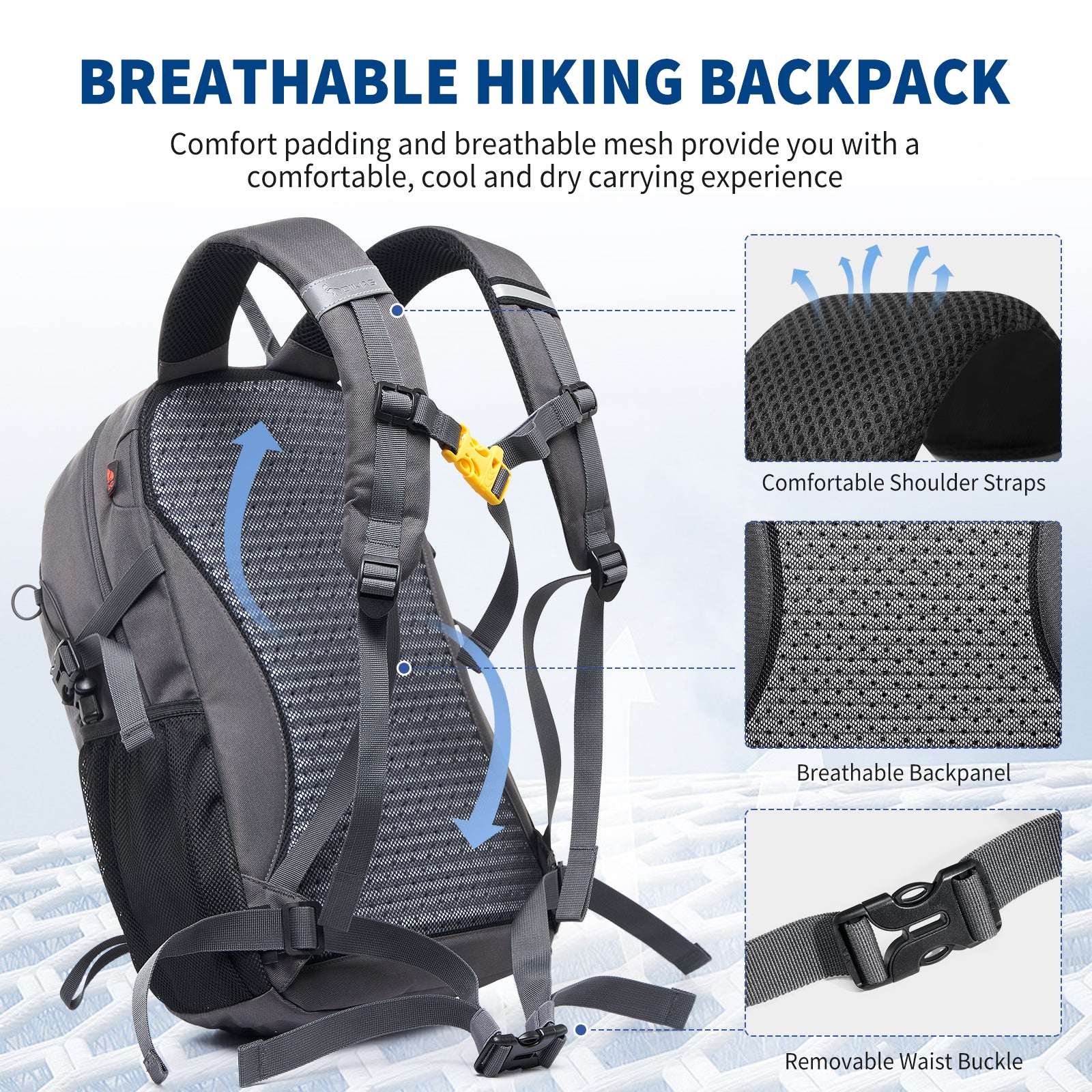 OIWAS-20L-Hiking-Backpack-Grey-Backpad