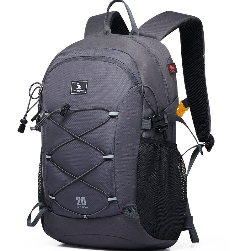 OIWAS-20L-Hiking-Backpack-Grey-Left