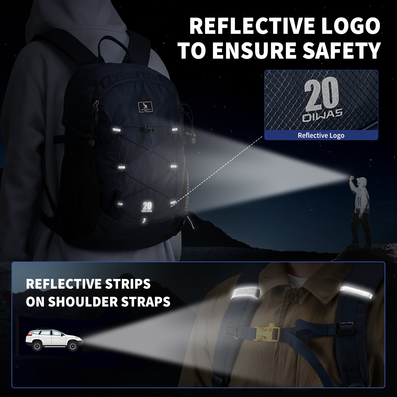 OIWAS-20L-Hiking-Backpack-Navy-Reflective-Strips