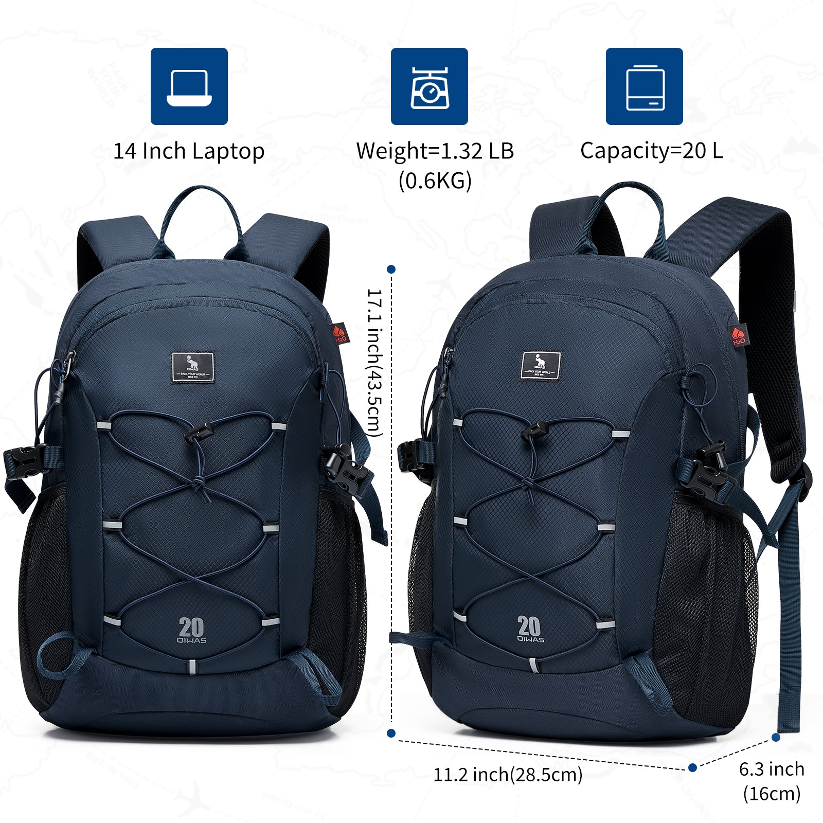 OIWAS-20L-Hiking-Backpack-Navy-Size