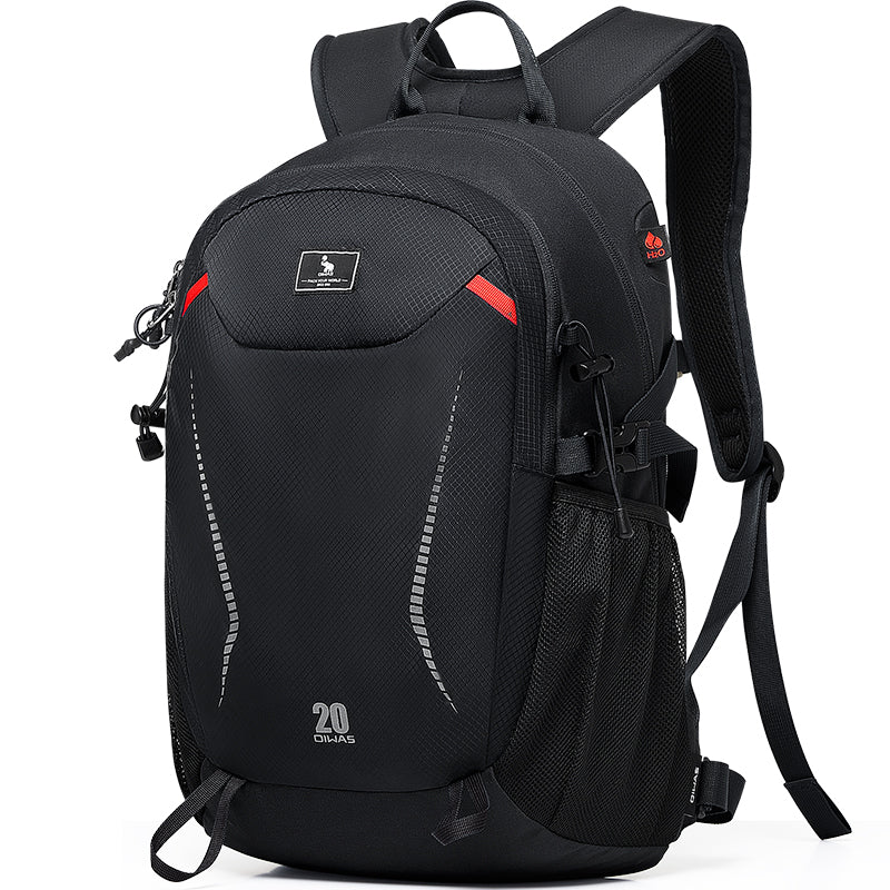 OIWAS-20L-Ultralight-Camping-Backpack-Black-Left