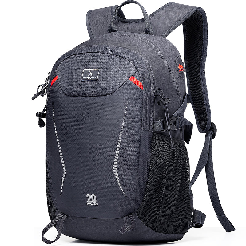 OIWAS-20L-Ultralight-Camping-Backpack-Grey-Left
