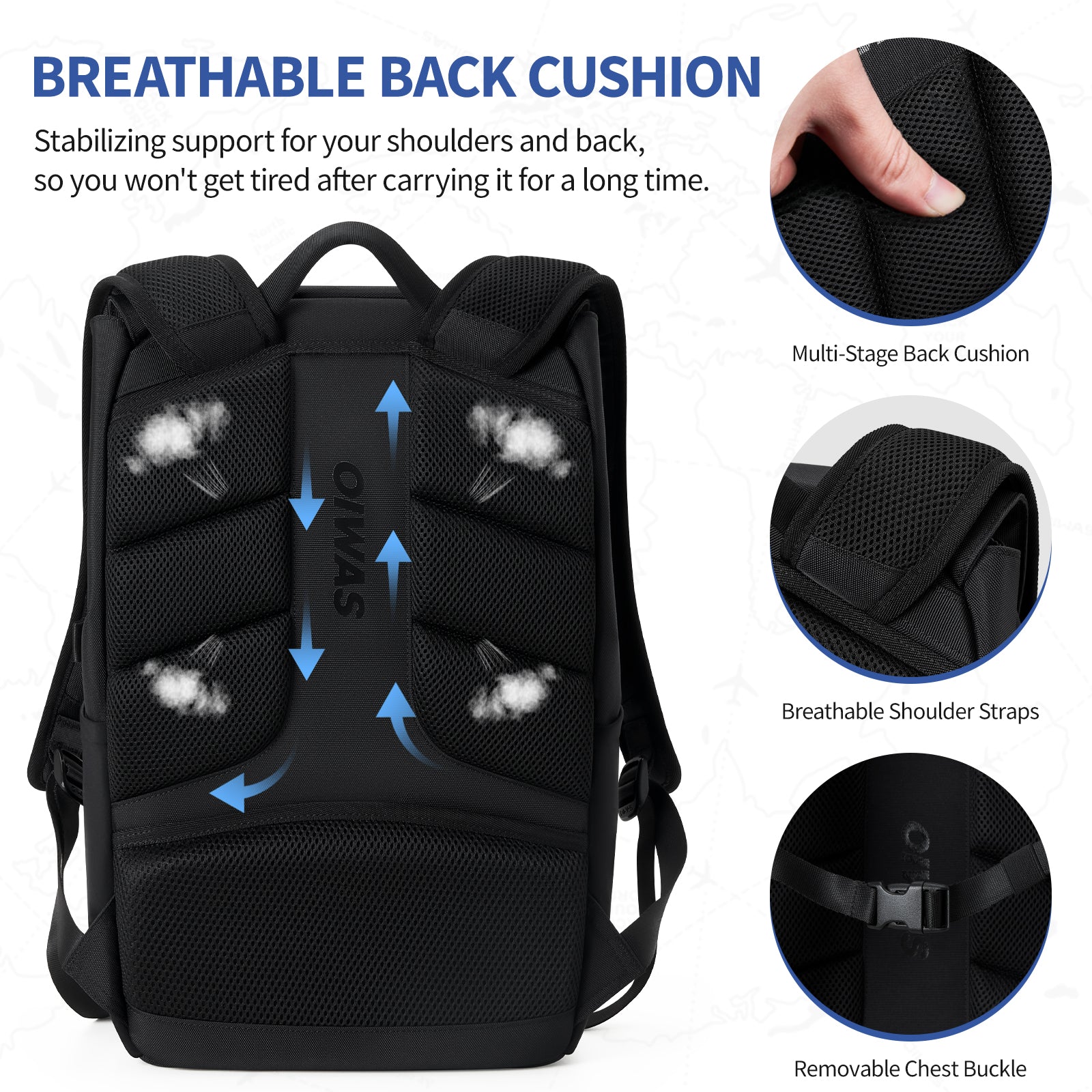 back support laptop backpack RealCool 15.6" Travel Backpack, TSA Flight Approved Carry On Daypack This backpack features two large compartments for storage including a padded laptop compartment that keeps the device secure and separate from other items carried in the case Kensington Contour Backpack - Black