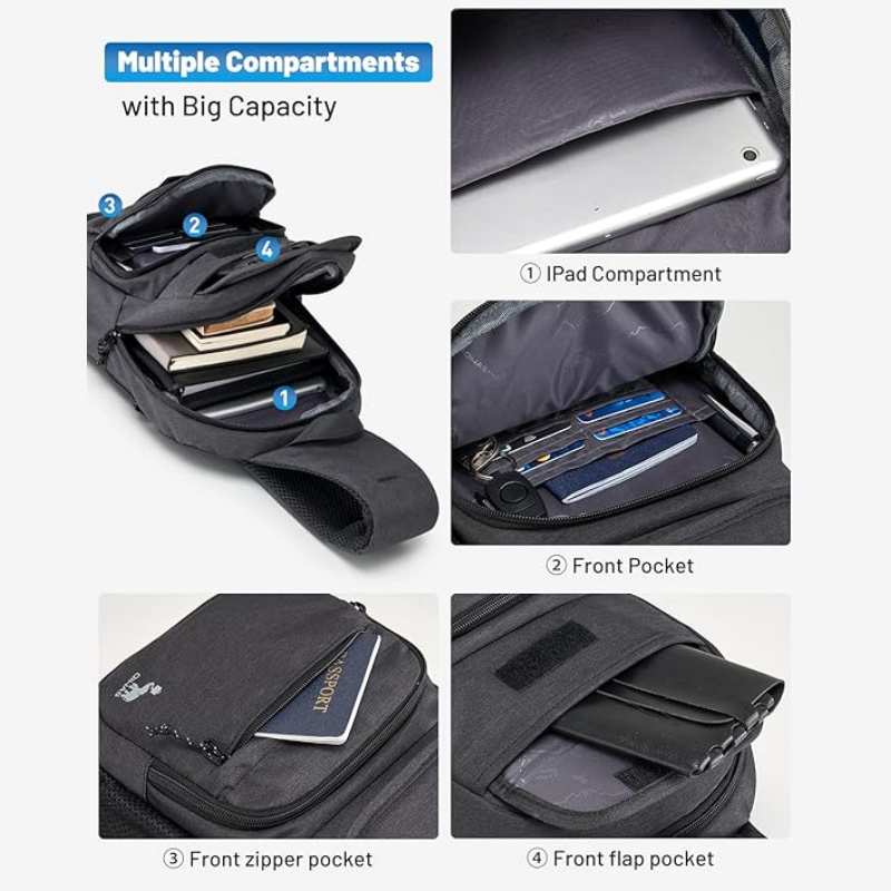 OIWAS-Black-Sling-Bag-Capacity
