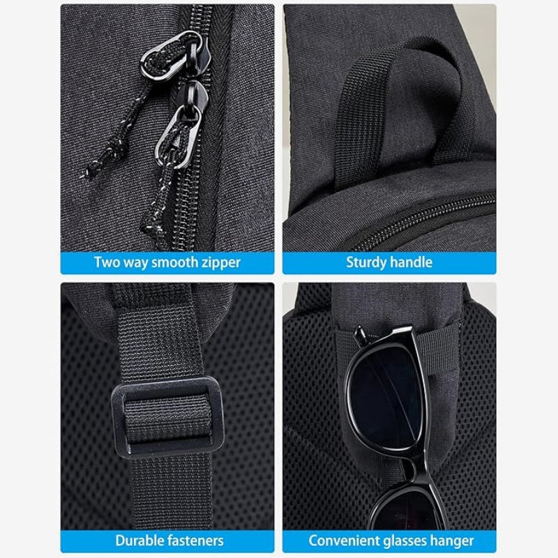 OIWAS-Black-Sling-Bag-Detail