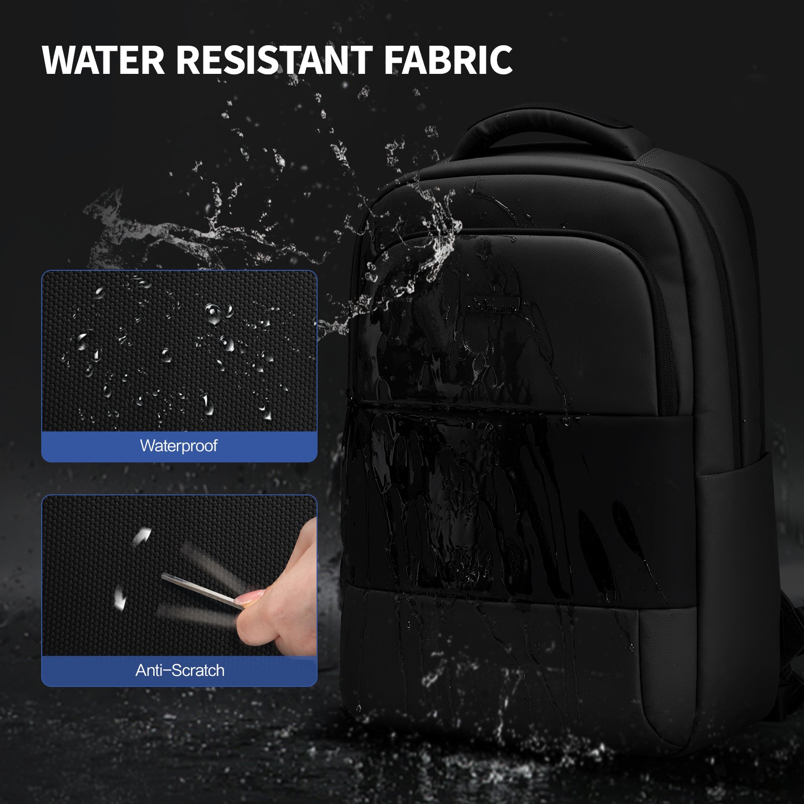 OIWAS-Business-Laptop-Backpack-Black-Water-Resistant